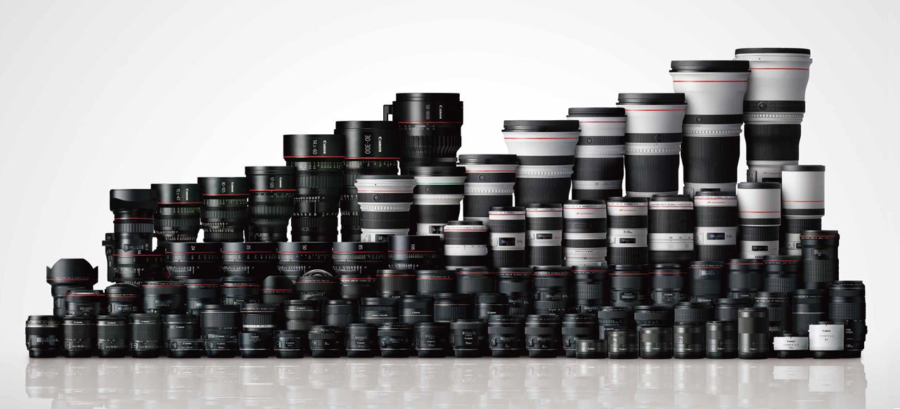 Various Canon lenses