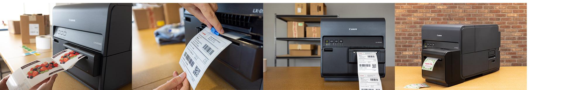 Canon LX-D5500 and LX-P5510 label printers 