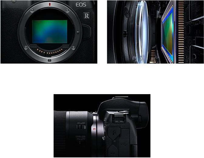 Large aperture mount with short back focus