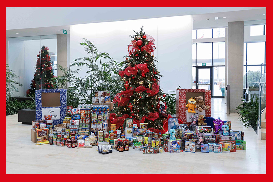 Food and Toy Drive at Canon Canada