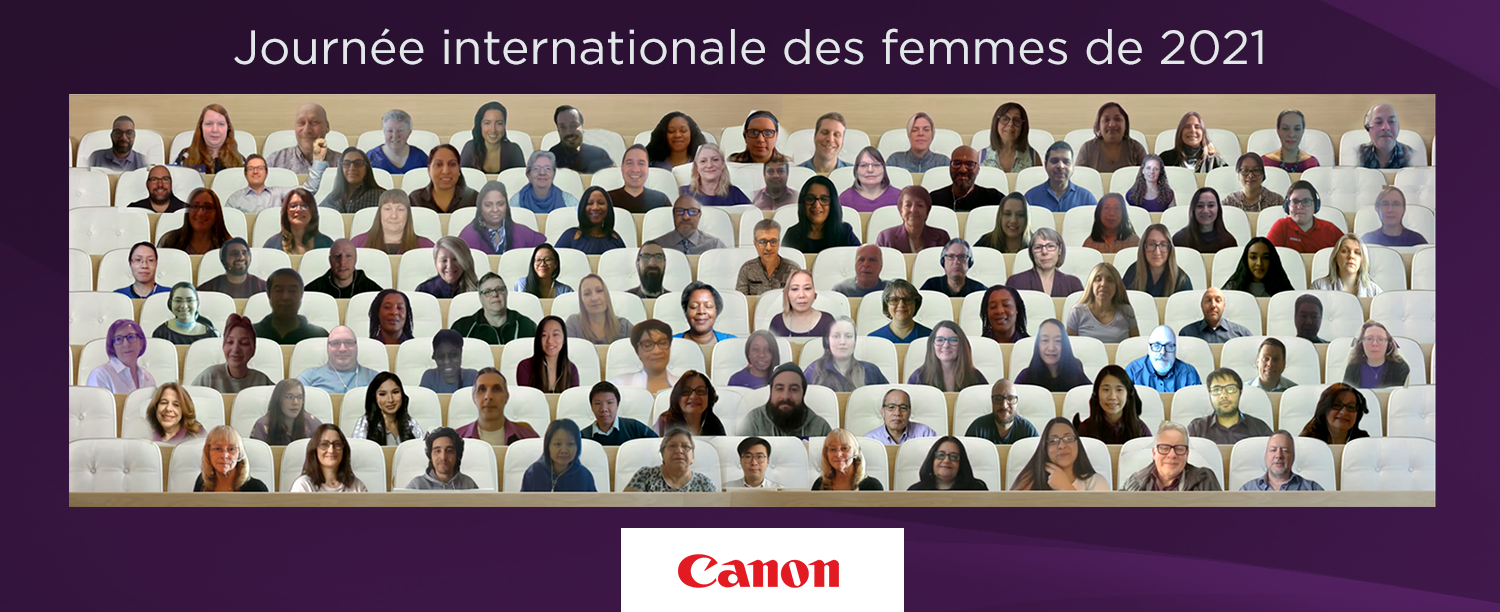 Photo virtuelle des employés de Canon Canada