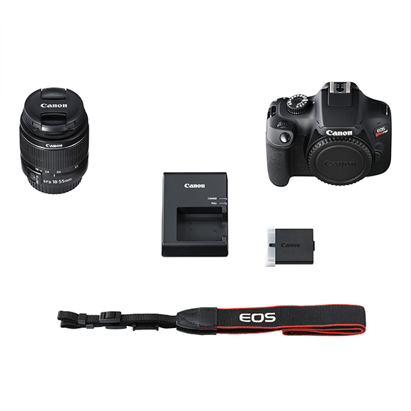 Canon EOS 4000D / Rebel T100 DSLR Camera (Body) - Pro Bundle Includes:  Sandisk Ultra 32GB SD, Flash, Tripod, Gadget Bag, HDMI Cable and More 